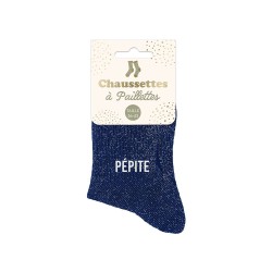 Chaussettes paillettes pépite