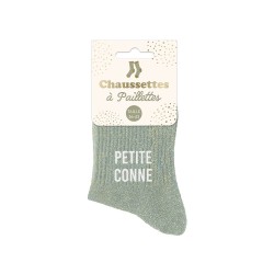 chaussette paillette petite conne