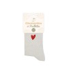 Chaussettes pailletes coeur