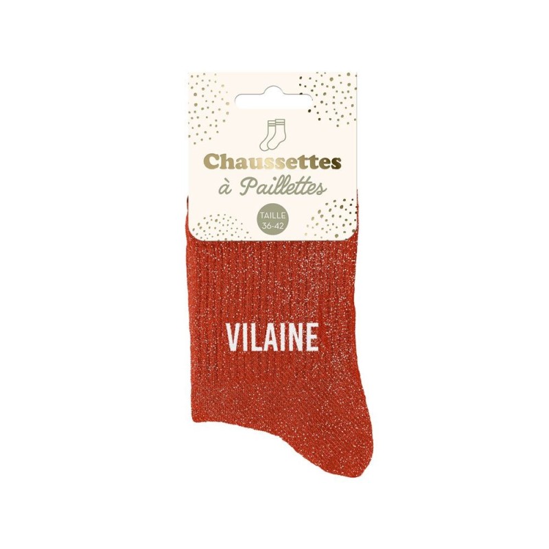 chaussette paillette vilaine