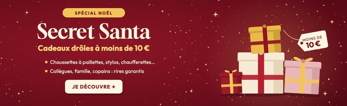 Cadeau Secret Santa à moins de 10 € chez Dstock Avignon